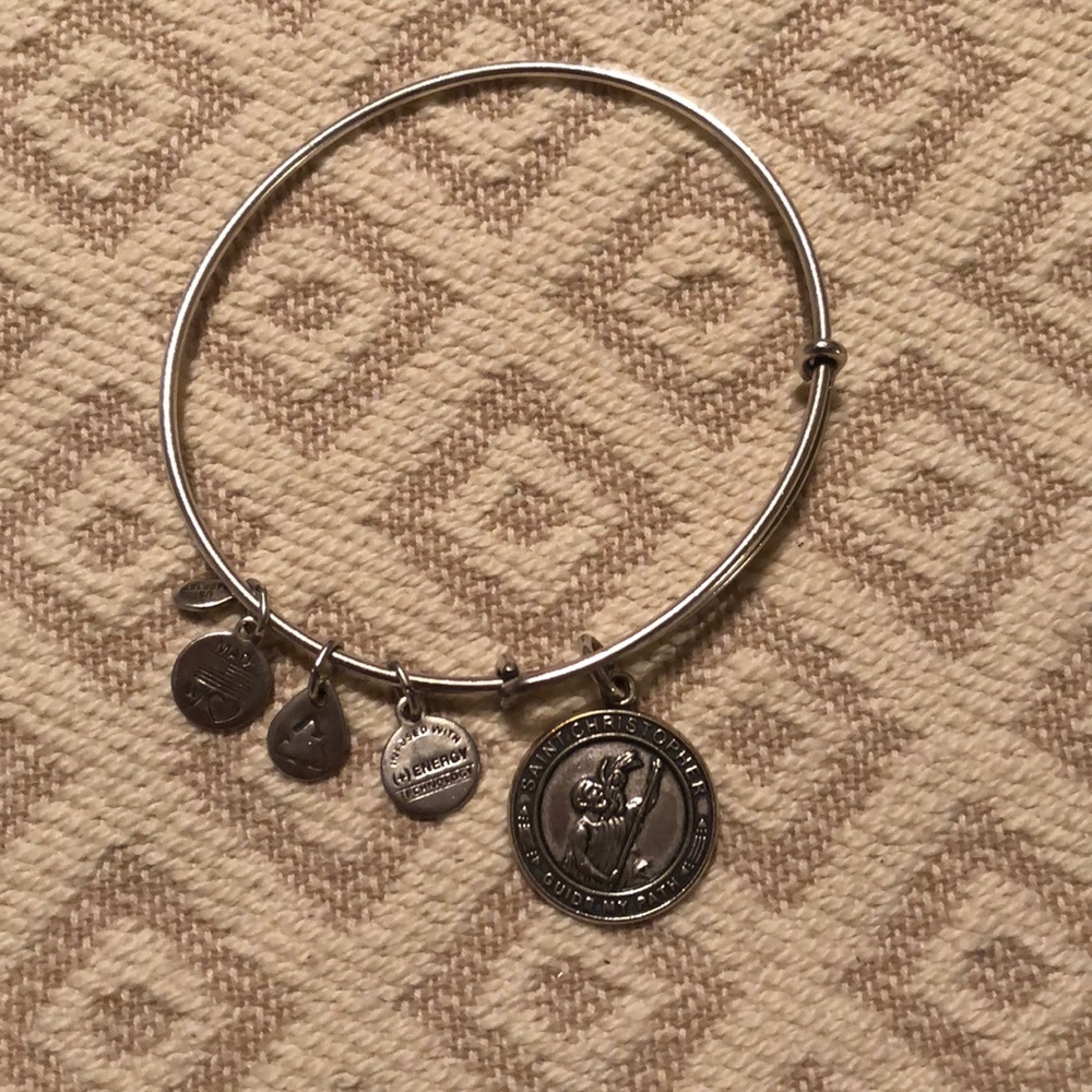 Alex and Ani Saint Christopher bracelet in silver